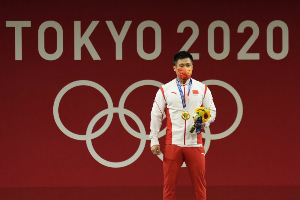 Lyu Xiaujun Olympiasieger Gewichtheben Tokio 81kg