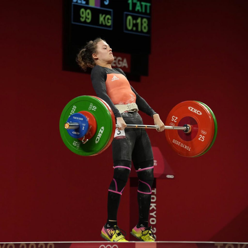 Olympische Spiele 2021 Gewichtheben Nina Sterckx