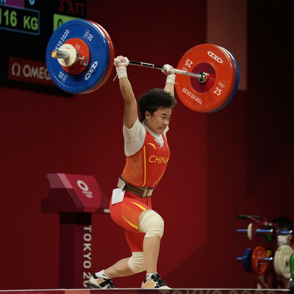 Olympische Spiele 2021 Gewichtheben Zhihui Hou