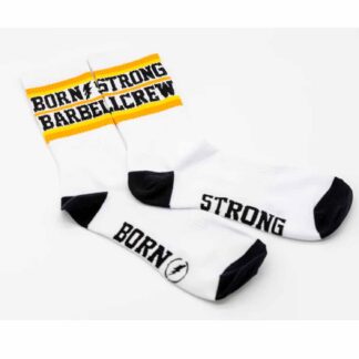BORN STRONG BARBELL CREW<br>Socken