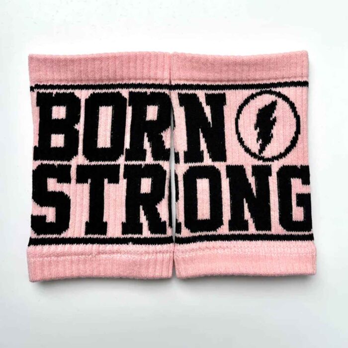 born strong sweatbands rose schwarz